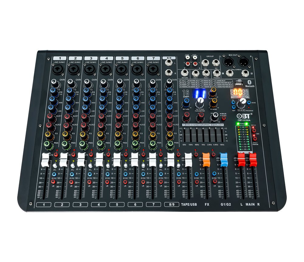 八路專業調音臺 OBT-5100A