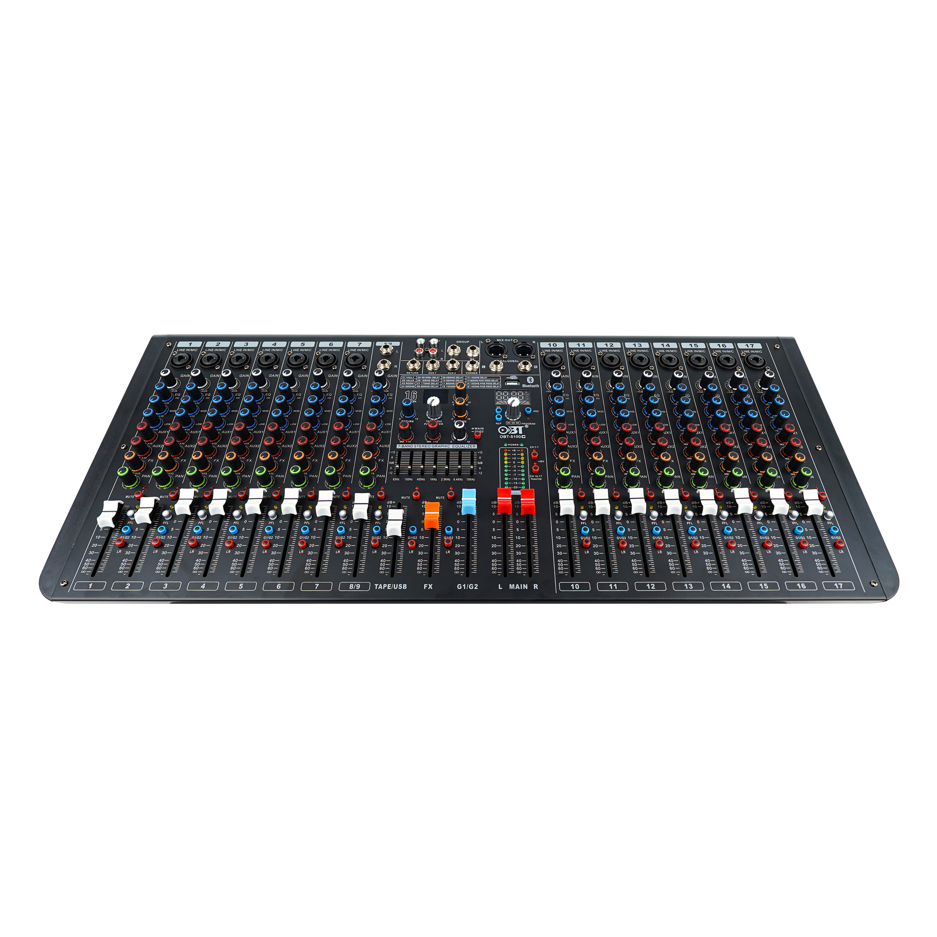 十六路專業調音臺 OBT-5100C